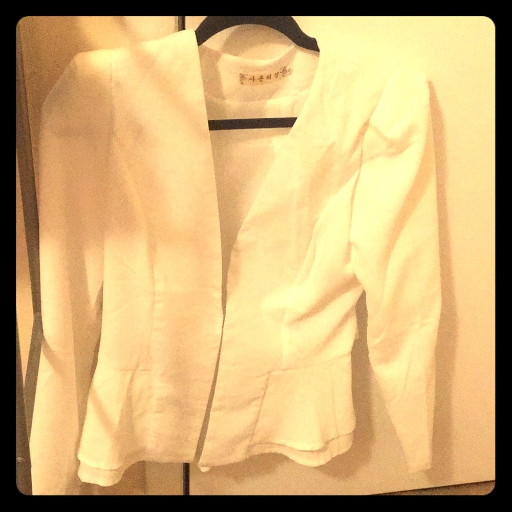 White Blazer - Medium